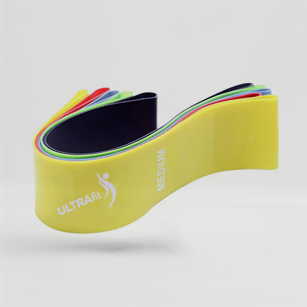 Astute ULTRAfit Resistance Loop Exercise Bands with Instruction Guide, Carry Bag, Set of 5.