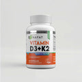 Hayat Vitamins Vegan Natural Vitamin D3 + K2 (5000IU + 100MCG), Certified Halal - 60 Capsules