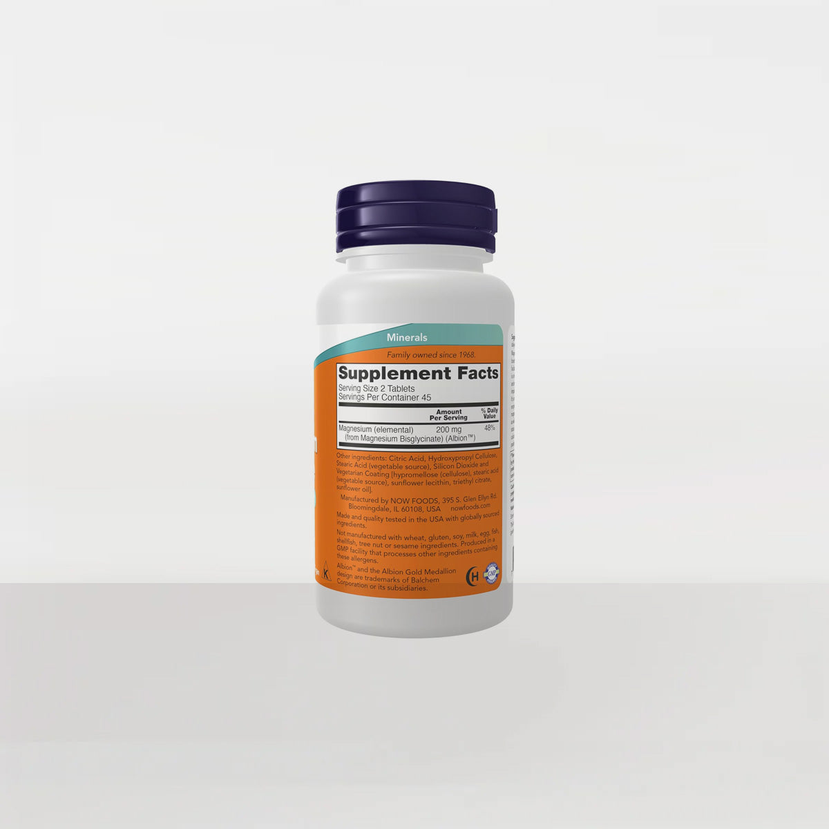 NOW Supplements, Magnesium Glycinate 100 mg, Highly Absorbable Form, 90 Tablets