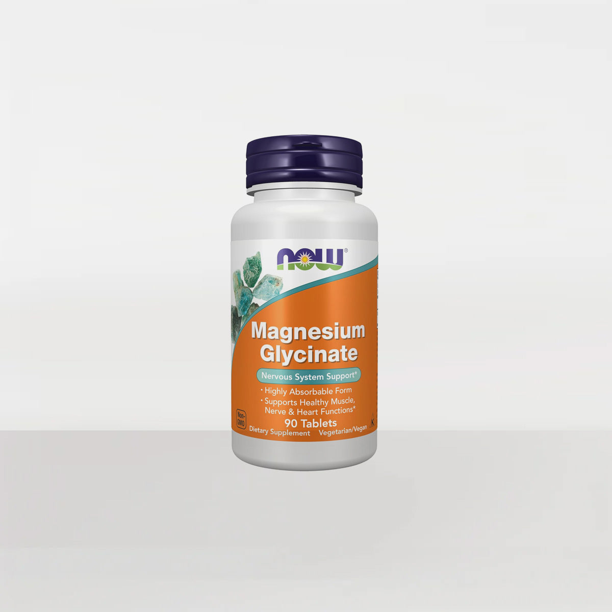 NOW Supplements, Magnesium Glycinate 100 mg, Highly Absorbable Form, 90 Tablets